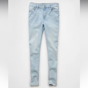 NWT American Eagle Next Level Hi-Rise Jegging (Worn Out Blue) - Size 12